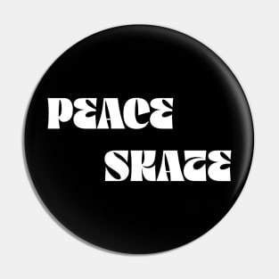 peace skate Pin