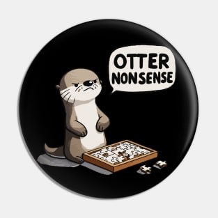 Otter Nonsense Puzzle Game Pin