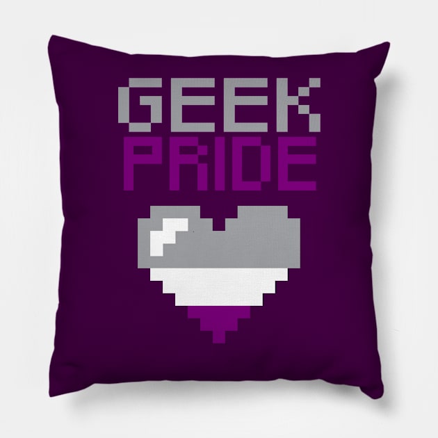 Geek Pride - ASexual Pride Pillow by stateements