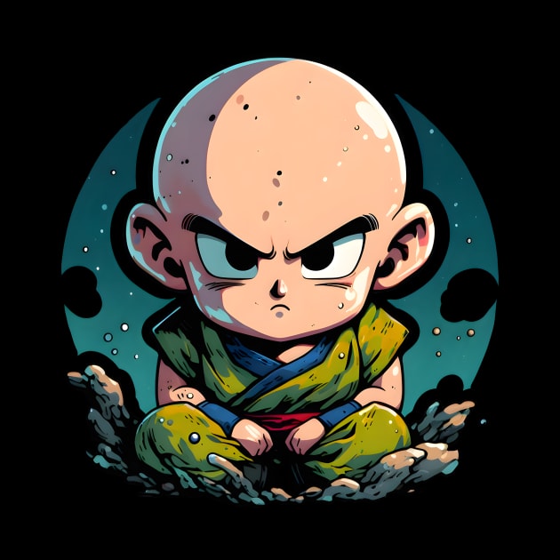 Chibi Krillin by Sobalvarro