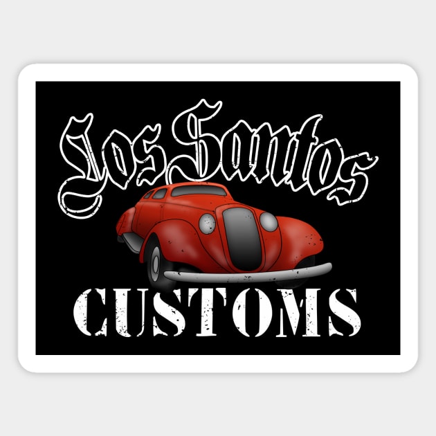 Los Santos Customs 1987 - Grand Theft Auto - Magnet