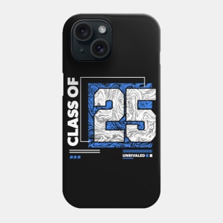 Class of 2025 Urban Streetwear // Graduation Class of '25 Blue Phone Case
