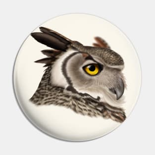 Great Horned Owl Pin