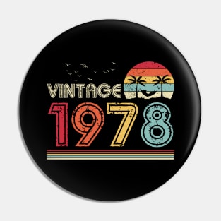 Vintage 1978 Limited Edition 43rd Birthday Gift 43 Years Old Pin