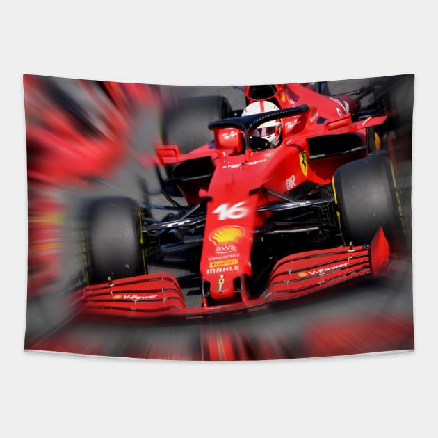 Charles Leclerc - Monaco Tapestry by DeVerviers