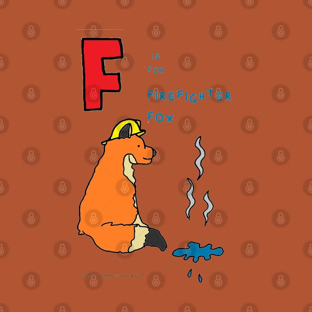 F is for firefighter fox. by JennyGreneIllustration