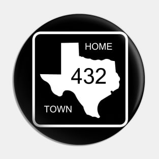 Texas Home Town Area Code 432 Pin