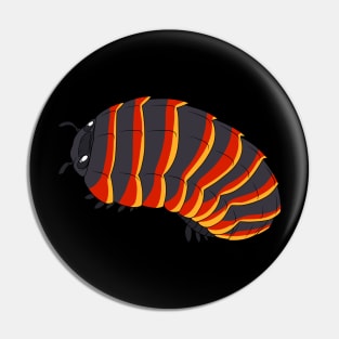 Red Ember Bee Isopod Pin