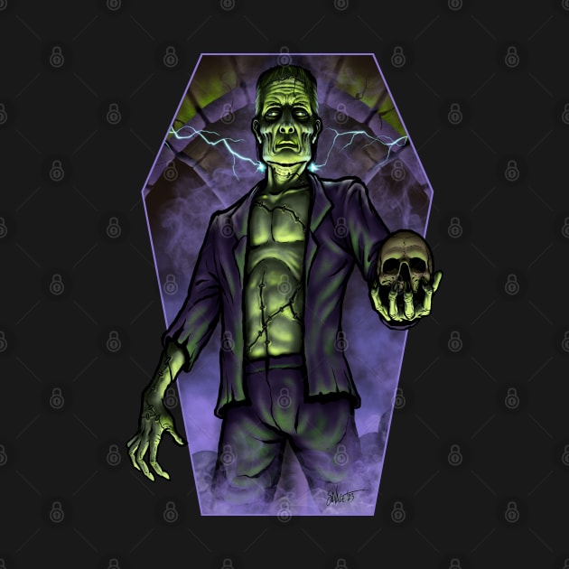 Portrait of Frankenstein's Monster by Chad Savage