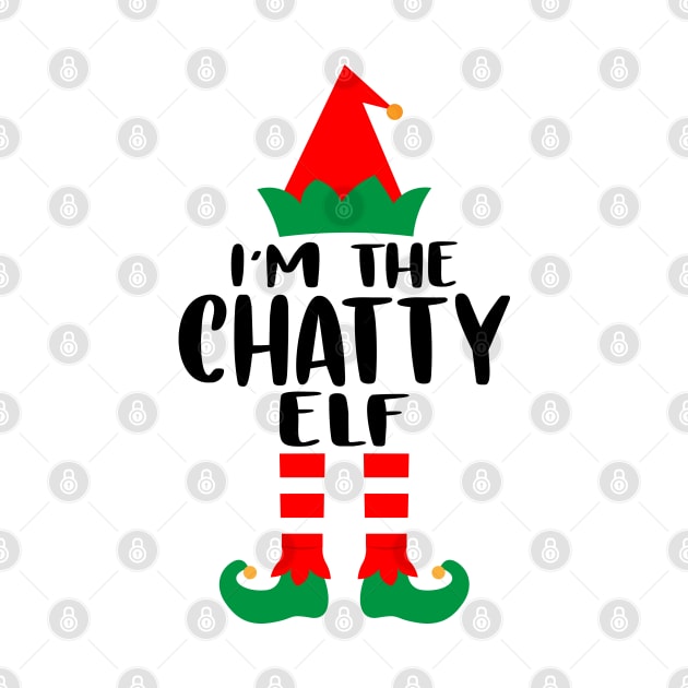 I'm the Chatty Elf Family Matching Group Christmas Costume Outfit Pajama Funny Gift by norhan2000