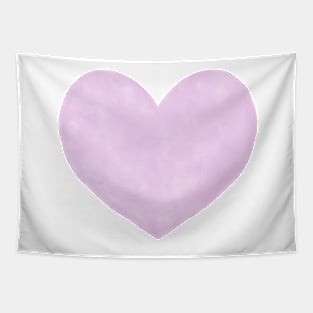 Watercolor Hearts - Lilac Purple Palette Tapestry