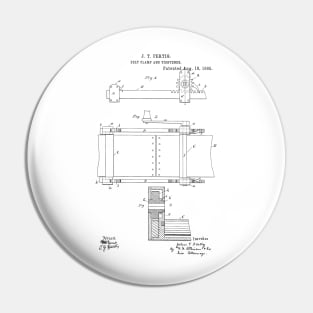 Belt Clamp and Tightener Vintage Patent Hand Drawing Funny Novelty Pin