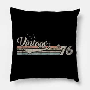 Vintage 1976 Design 44 Years Old 44th birthday for Men Women Pillow