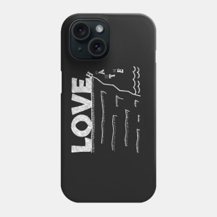 Love Defeats Hate Phone Case