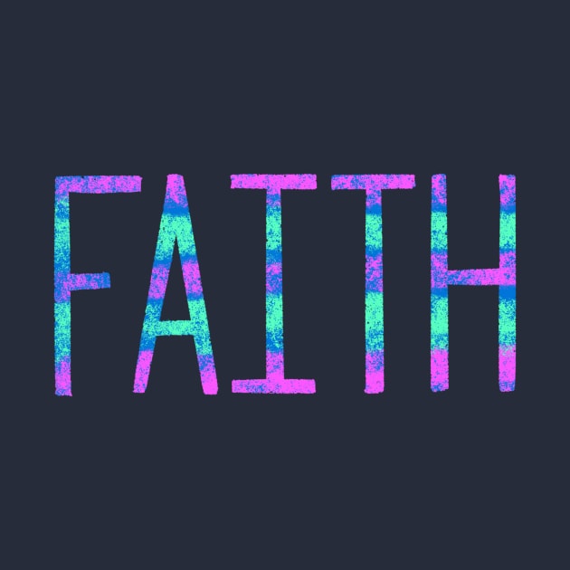 Faith Color Spectrum Rainbow Christian Gospel T-Shirt by lucidghost