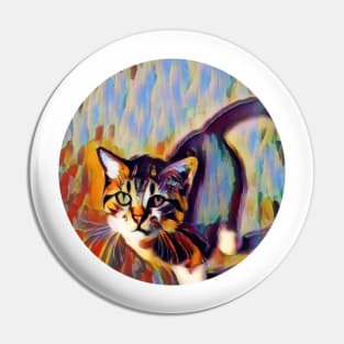 Agreeable floppy cat Pin