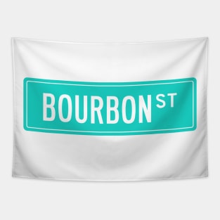 Bourbon st teal Tapestry