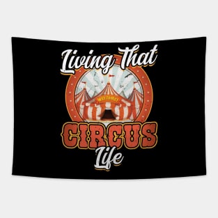 Living That Circus Life - Circus Party Ringmaster Tapestry