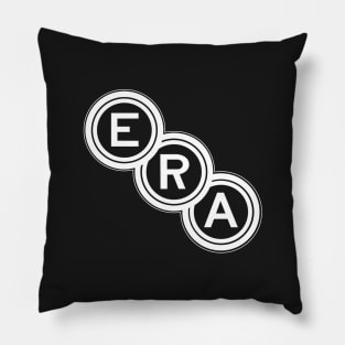 ERA (English Racing Automobiles) emblem (1933-1954) - white print - small emblem version Pillow