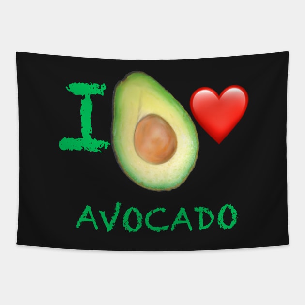 I love avocado Tapestry by Artonmytee