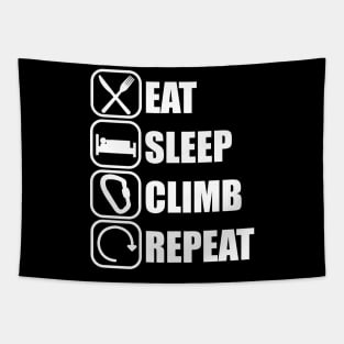 Eat Sleep Climb Repeat - Climbing Tapestry
