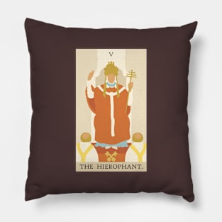 The Hierophant Tarot Card Pillow