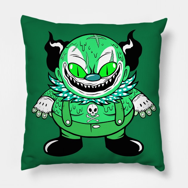 Slimy Bully Pillow by flynnryanart