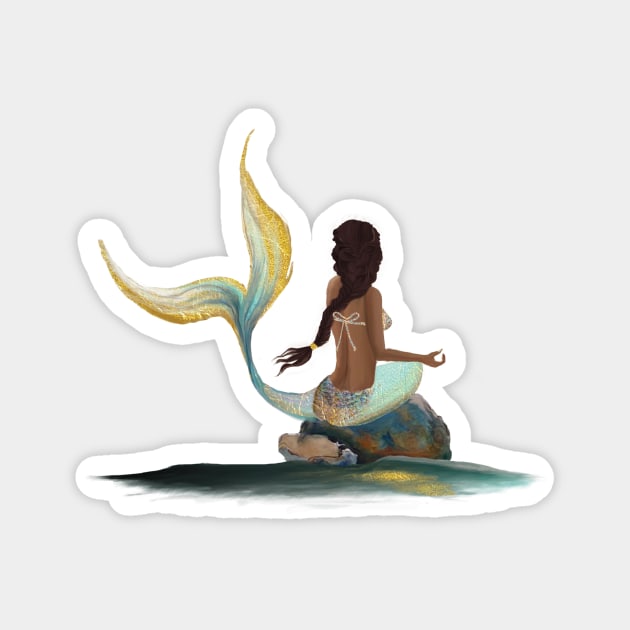 Samaya the Mermaid Magnet by digitaldoodlers