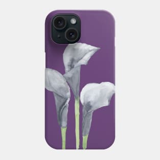 Black Calla Lily Phone Case