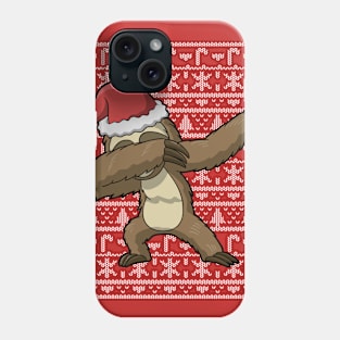 Dabbing Sloth Ugly Christmas Sweater Phone Case