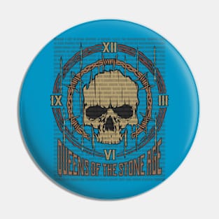 Queens of the Stone Age Vintage Skull Pin