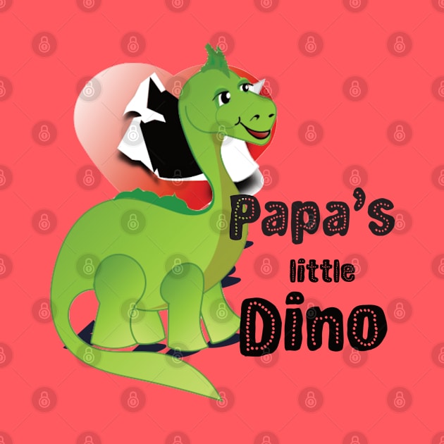 Papa's little Dino hatched from an open heart by Made2inspire