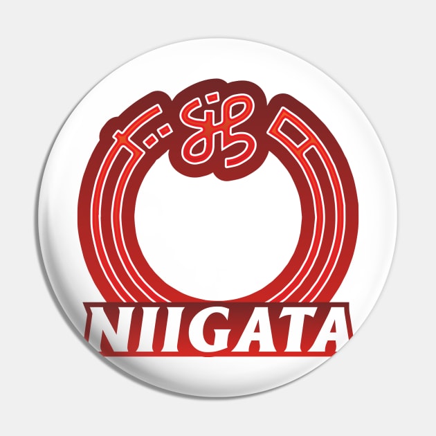 Niigata Prefecture Japanese Symbol Pin by PsychicCat