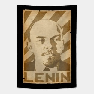Vladimir Lenin Retro Propaganda Tapestry