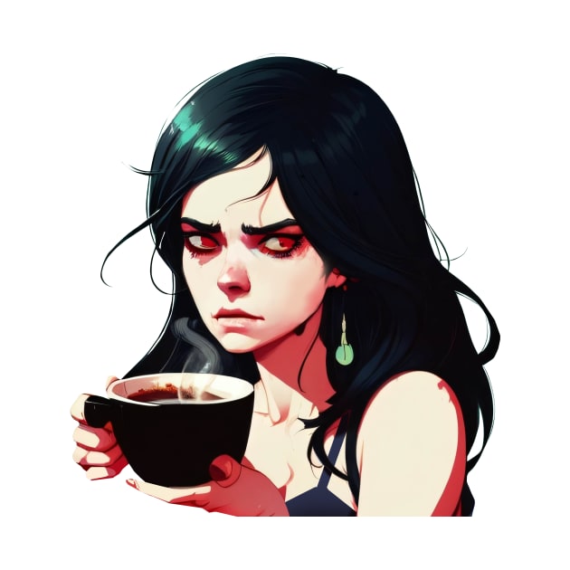 Resting Coffee Face by HiPolly