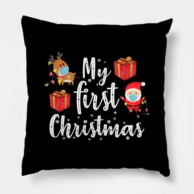 My First Christmas Sweater 2020 Pillow by KsuAnn