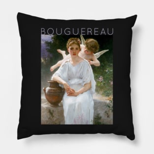 William-Adolphe Bouguereau - Whisperings of Love Pillow