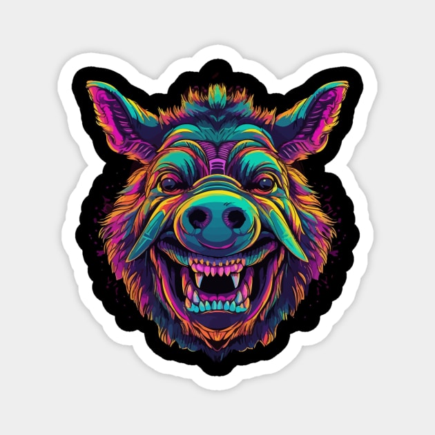 Warthog Smiling Magnet by JH Mart