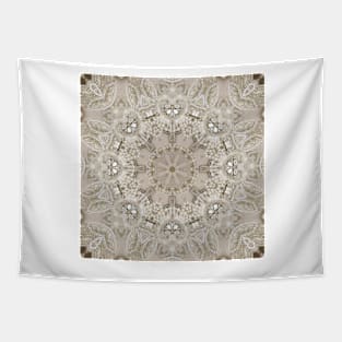 Paris Fashion Bling pearl Vintage beige grey Tapestry