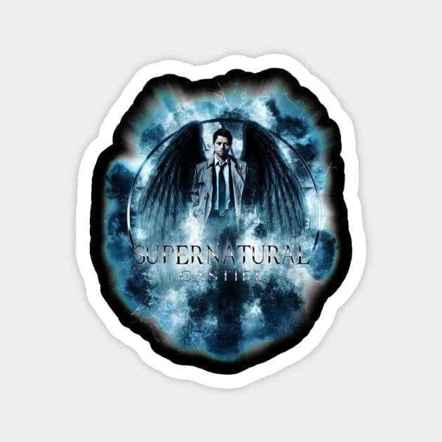 Supernatural Castiel Storm Magnet by Den Tbd