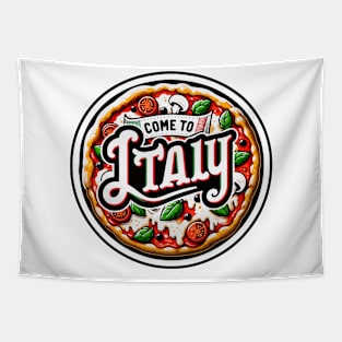 Delicious Italy - Pizza in Italy Tapestry