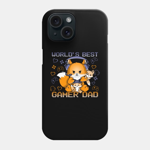 Best Gamer Dad Father's Day Video Gamer Phone Case by NerdShizzle