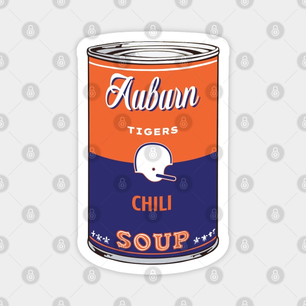 Auburn Tigers Soup Can Magnet by Rad Love