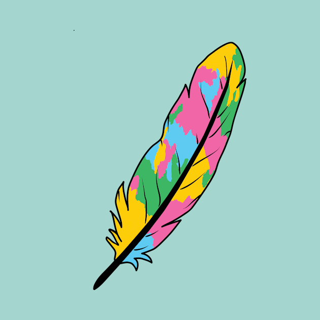 colorful feather by RipaDesign