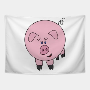 Cute Chubby Pig Tapestry