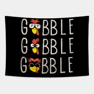 Gobble, Gobble, Gobble Thanksgiving Funny Tapestry