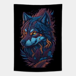 Wild Wolf Wanderers - Embrace the Pack Spirit Tapestry