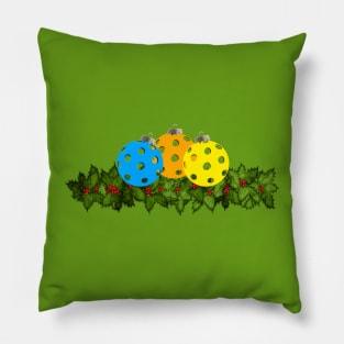 Pickleball Christmas Ornaments Pillow