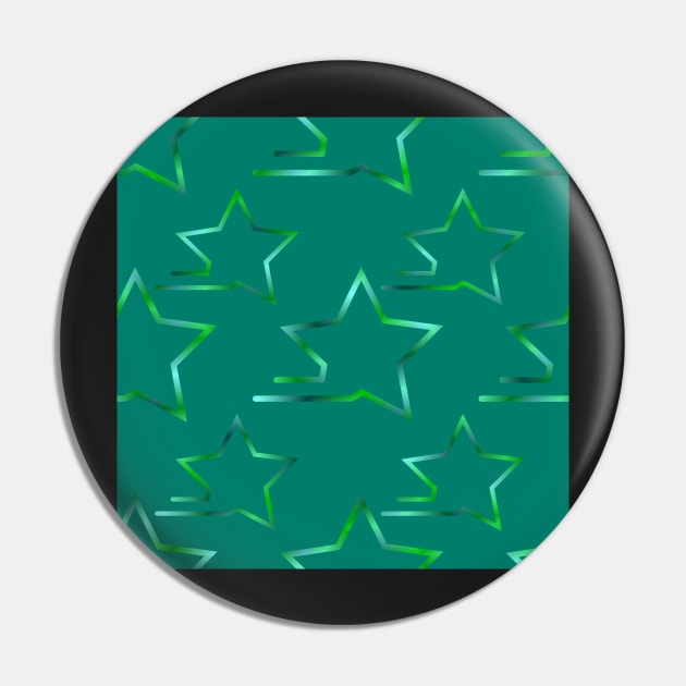 Fast Stars Teal Green on Teal Repeat 5748 Pin by ArtticArlo