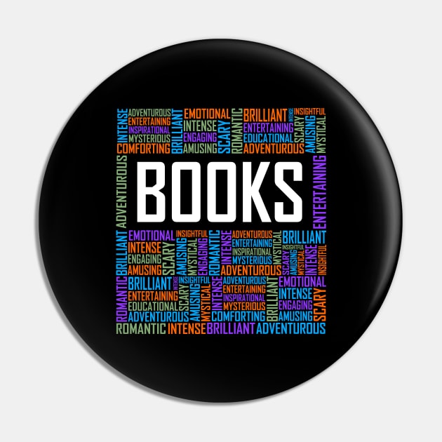 Book Words Pin by LetsBeginDesigns